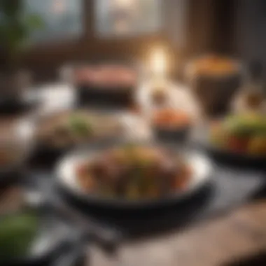 A beautifully organized meal plan on a table