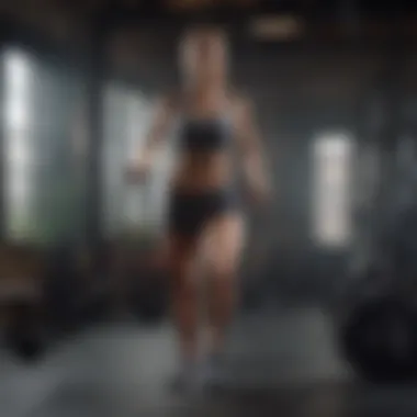 Engaging in a Dynamic Workout Routine Dynamic workout routine illustration