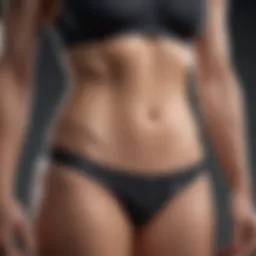 Athlete measuring body fat percentage