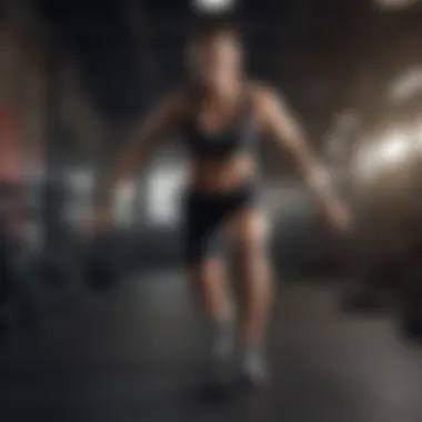 High-Intensity Interval Training Athletic person performing high-intensity interval training exercise
