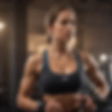 Tracking Fitness Goals with Precision Fitness tracker monitoring progress during weight training