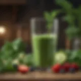 Healthy Green Smoothie with Fresh Ingredients