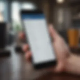 A sleek mobile interface showcasing a notepad app with various note-taking features