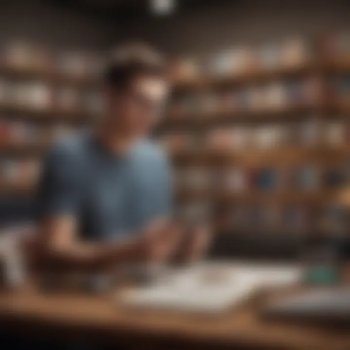 A person browsing a website dedicated to e-books and audiobooks.