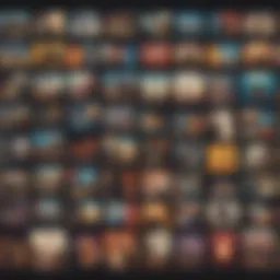 A collection of diverse book covers displayed on a digital screen.