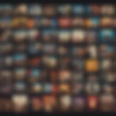 A collection of diverse book covers displayed on a digital screen.