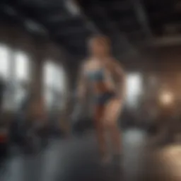 Dynamic workout session with various equipment