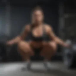 Athlete Performing Squat Exercise