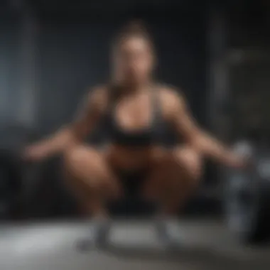 Athlete Performing Squat Exercise