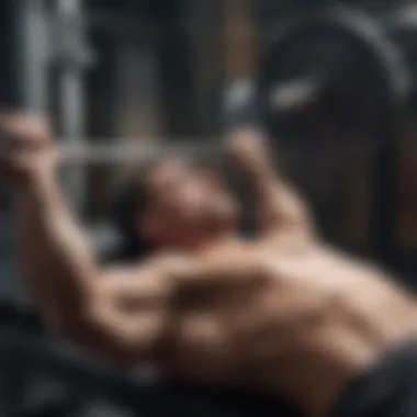 Bench Press: Building Upper Body Strength for Weight Loss Focused bench press technique highlighting muscle engagement