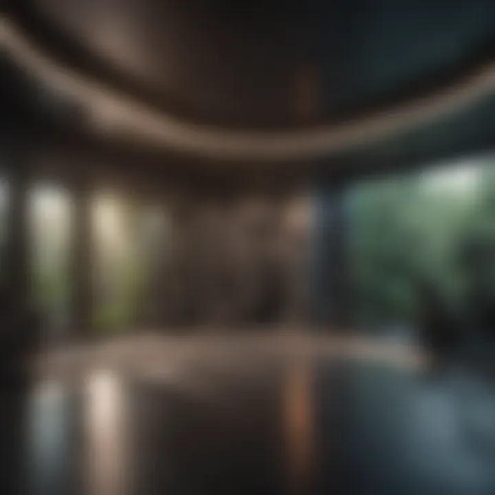 Serene recovery space promoting relaxation and rejuvenation