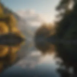 A serene landscape symbolizing inner peace and self-reflection