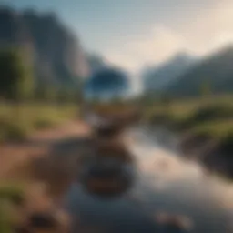 A serene landscape symbolizing inner peace and self-reflection