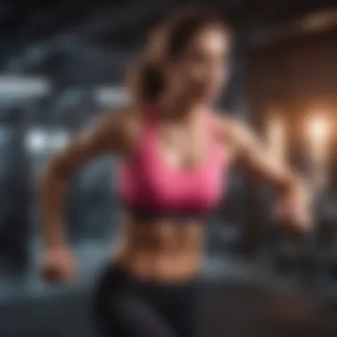 Energetic Cardio Workout Energetic cardio workout in a vibrant setting