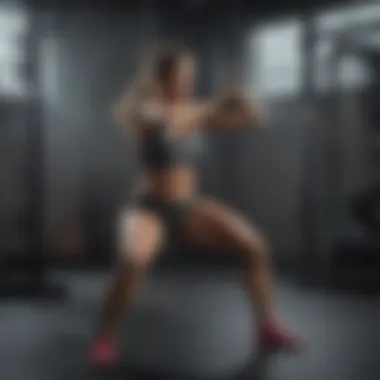 Elevate Your Workout with Kettlebell Swings Female athlete performing kettlebell swings