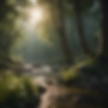 Couple enjoying a peaceful moment in nature