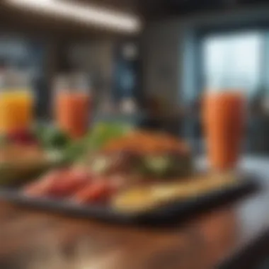 Nutritional Balance for Fitness A well-organized meal prep display emphasizing nutritional balance for fitness