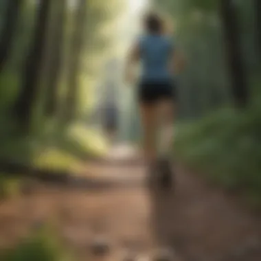 Incorporating Exercise into Daily Life Person running on a scenic trail