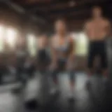 Dynamic full-body workout session showcasing diverse exercises