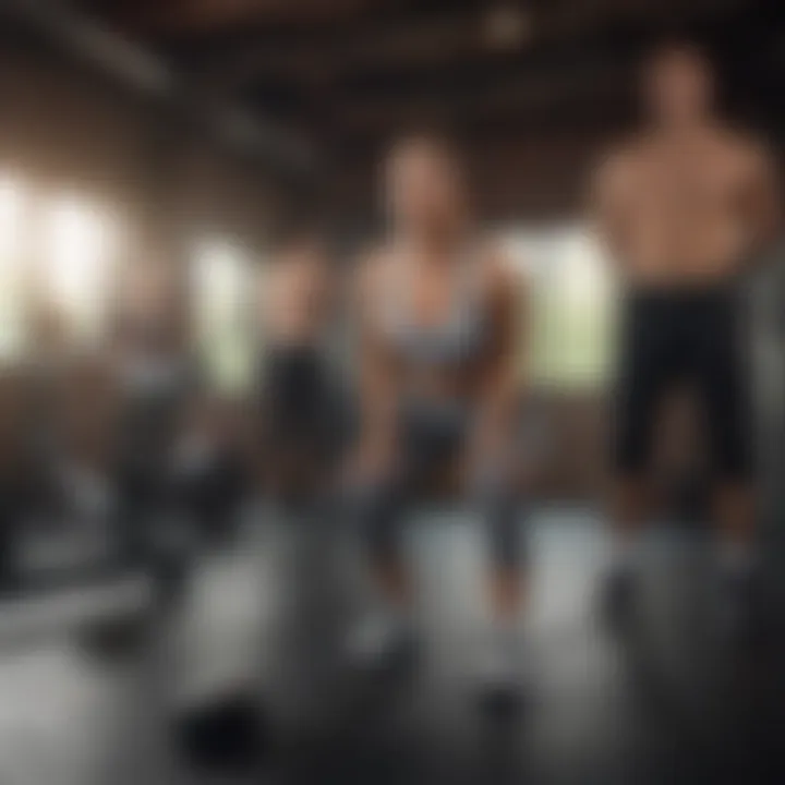 Dynamic full-body workout session showcasing diverse exercises