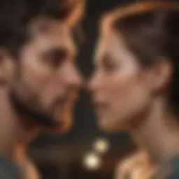 Visual representation of emotional balance in relationships