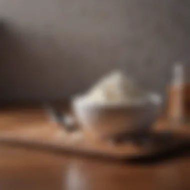 Minimalist Indulgence Cottage cheese in a minimalist setting with a spoon
