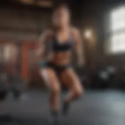 Dynamic workout routine showcasing resistance training