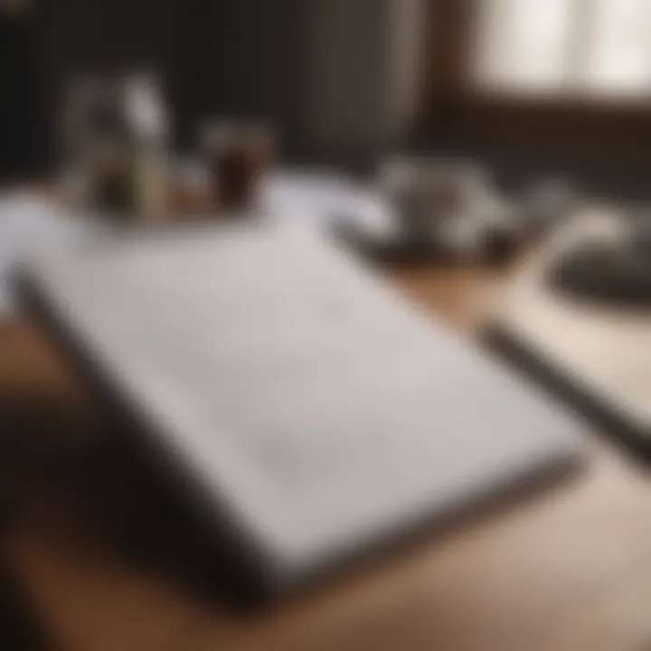 A personalized checklist being written