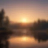 A serene sunrise over a calm lake, symbolizing new beginnings.