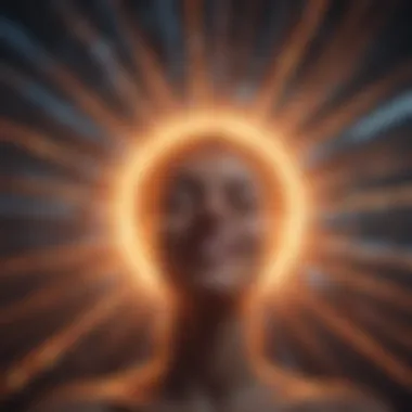 Radiating Positivity An abstract illustration of positive thoughts radiating outward