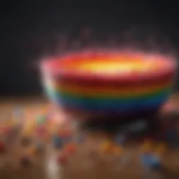 A colorful spectrum of gratitude symbolizing abundance