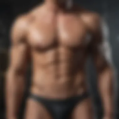 Revealing Sculpted Abs Sculpted abs revealed through hard work and dedication