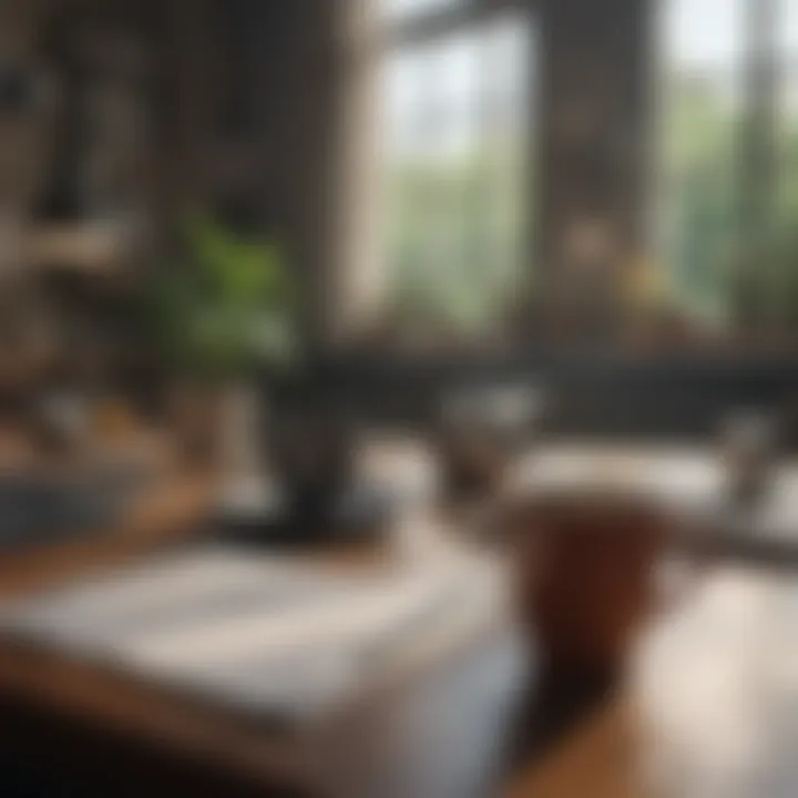 Creating a Productive Environment A serene workspace featuring planner tools and a cup of tea.