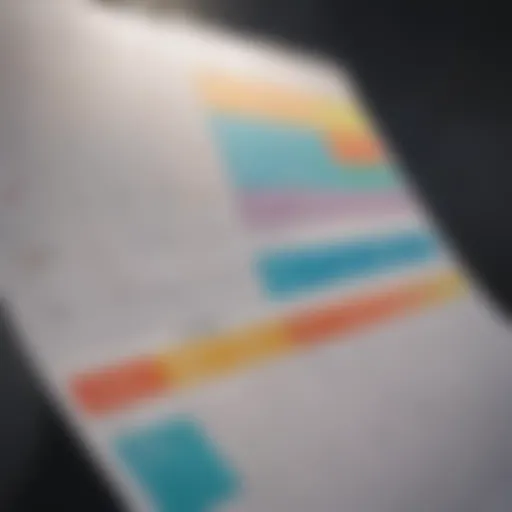 A beautifully organized weekly calendar with colorful sections.