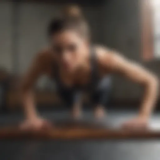 Athletic woman performing plank variations for core strength