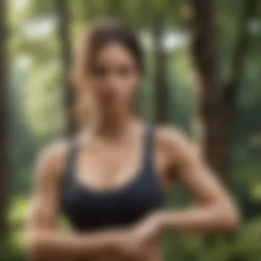 Embracing a Healthy Lifestyle Outdoors A serene outdoor setting promoting healthy lifestyle choices and fitness