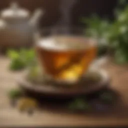 A soothing herbal tea blend for digestive relief