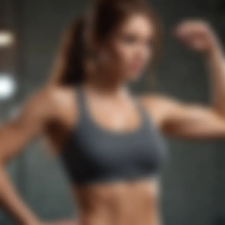 Infographic on nutrition tips for enhancing arm appearance