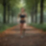 Dynamic outdoor workout session in a park