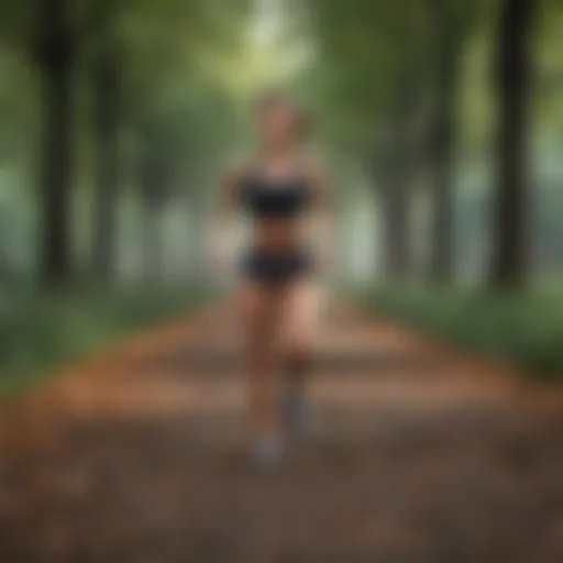 Dynamic outdoor workout session in a park