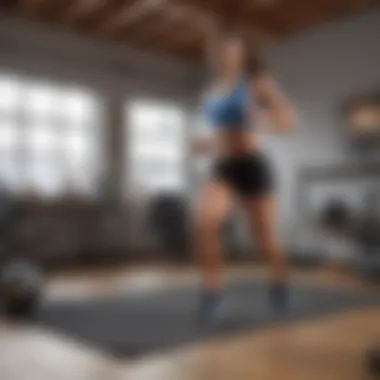 Engaging in high-intensity interval training at home