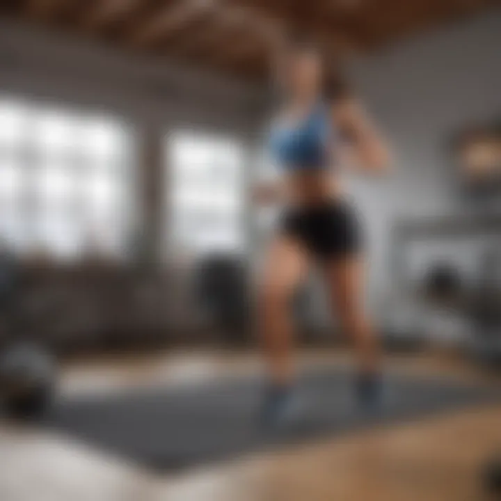 Engaging in high-intensity interval training at home