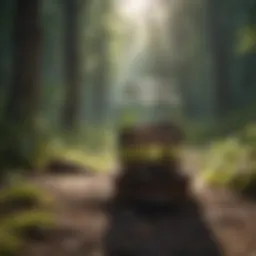 A serene nature scene depicting tranquility and peace