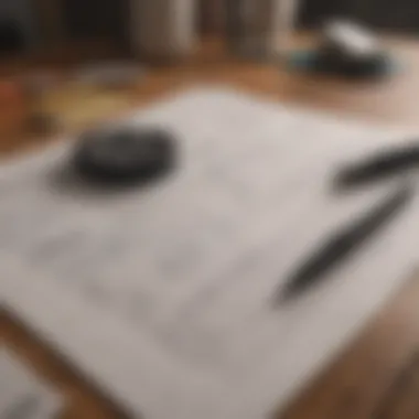 Crafting a Detailed Budget A detailed budget sheet with highlighted expenses