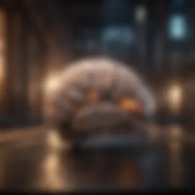 Cognitive Performance Unleashed A brain with illuminated pathways symbolizing cognitive enhancement