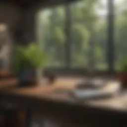 A serene workspace enhancing mental clarity