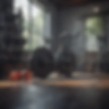 Variety of fitness equipment for versatile workout routines