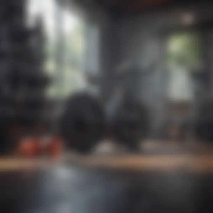 Variety of fitness equipment for versatile workout routines
