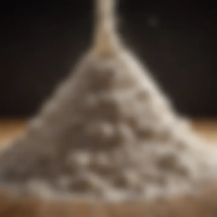 Pile of refined white flour products