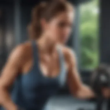 Empower Your Fitness Journey Individual engaging in an intense workout session